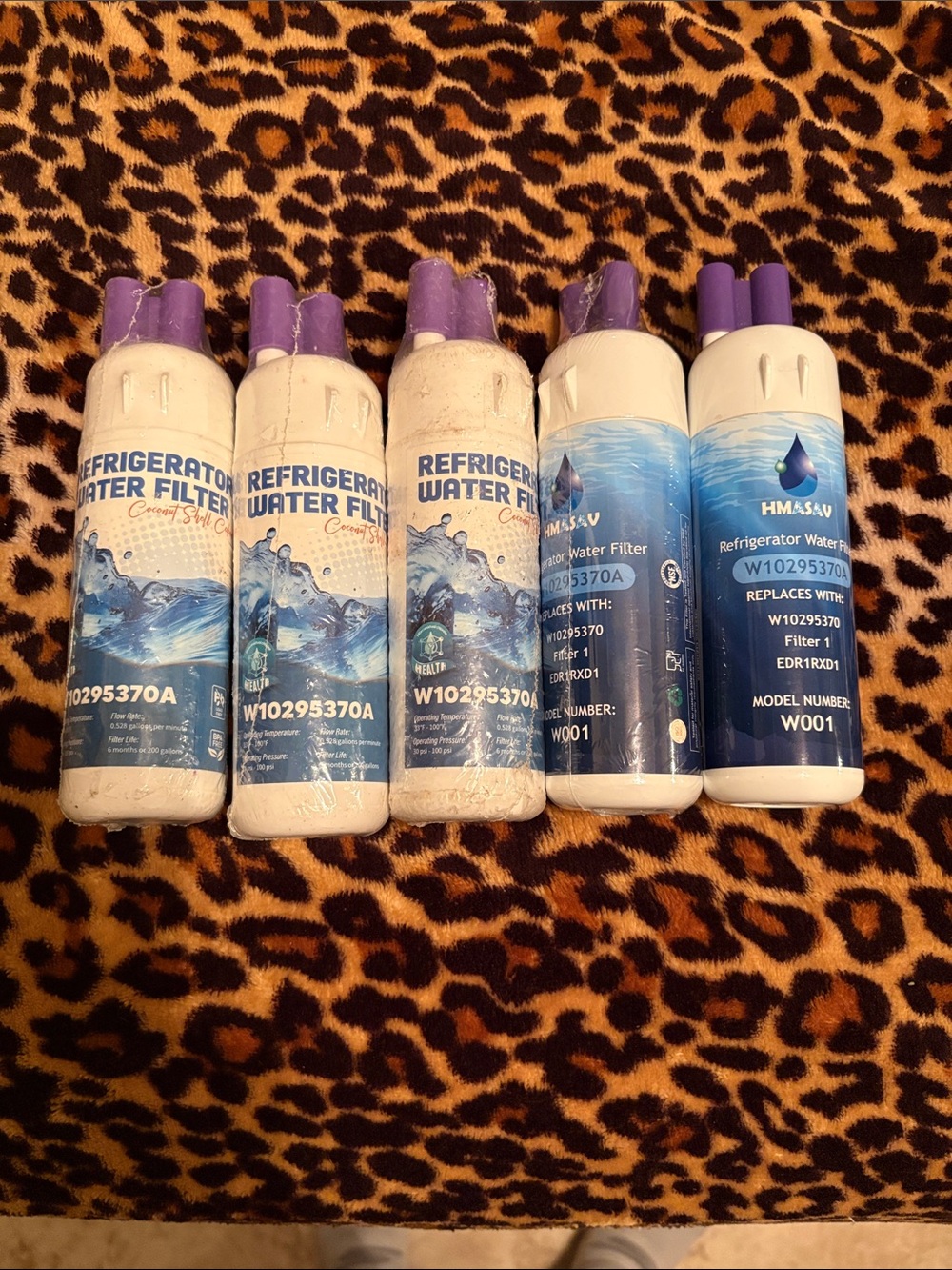 5 - W10295370A Refrigerator Water Filters